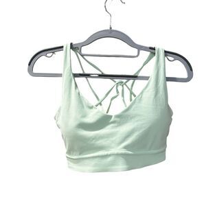 Athleta Criss Cross Strappy Sports Work-Out Bra Soft Green Size Med?